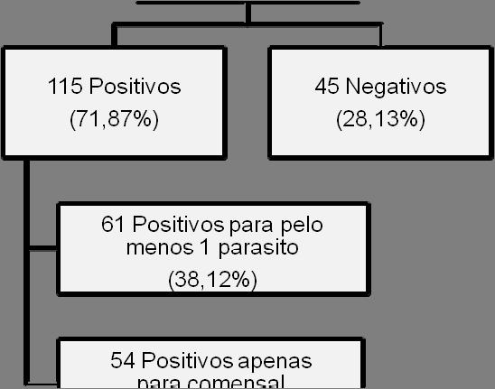 RESULTADOS O resultado combinado, considerado como resultado positivo em pelo menos uma das técnicas testadas, foi utilizado como padrão ouro para os cálculos de sensibilidade.