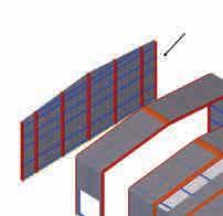 SOLUÇÕES MODULARES REDUZIDAS É uma nave industrial modular, facilmente desmontável e totalmente recuperável.