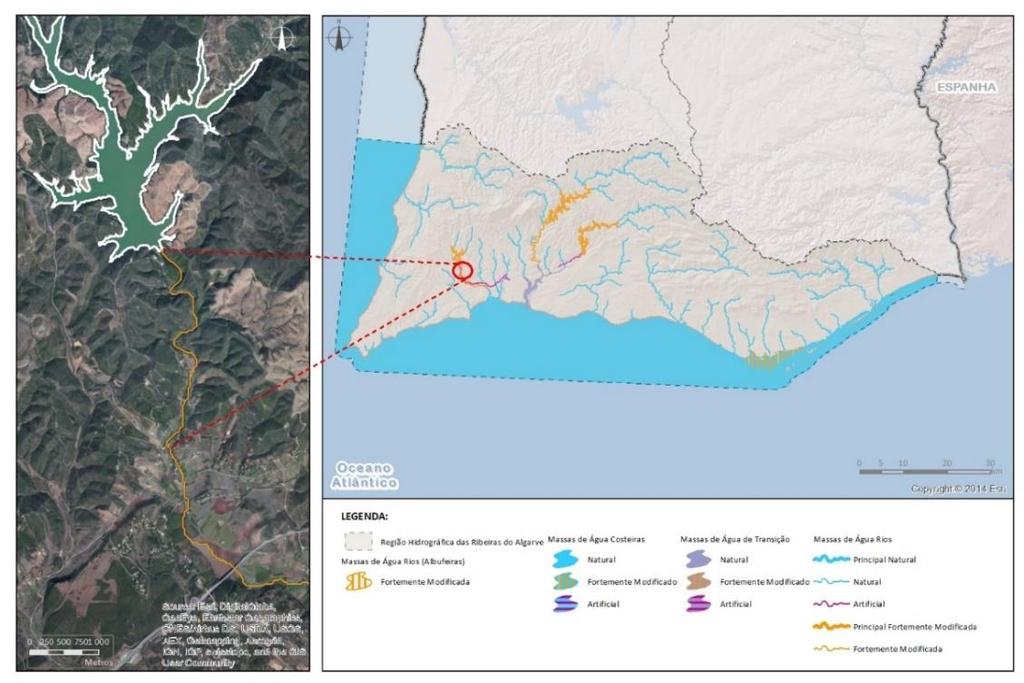 RH8 Região Hidrográfica das Ribeiras do Algarve Ciclo de Planeamento 2016-2021 Identificação e designação de Massas de Água Fortemente Modificadas Código: PT08RDA1688 Categoria: Rio Natureza (1º