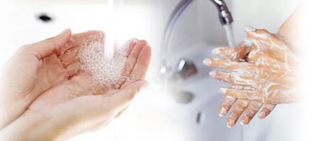 Limpeza das mãos pode ser feita com sabonete esfoliante neutro, para retirada