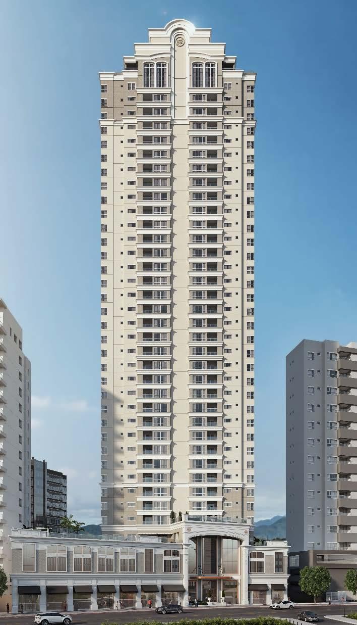 FICHA TÉCNICA 1 Torre residencial 38 pavimentos 2 apartamentos por andar 2 tipologias de apartamento 30 Pavimentos Tipo