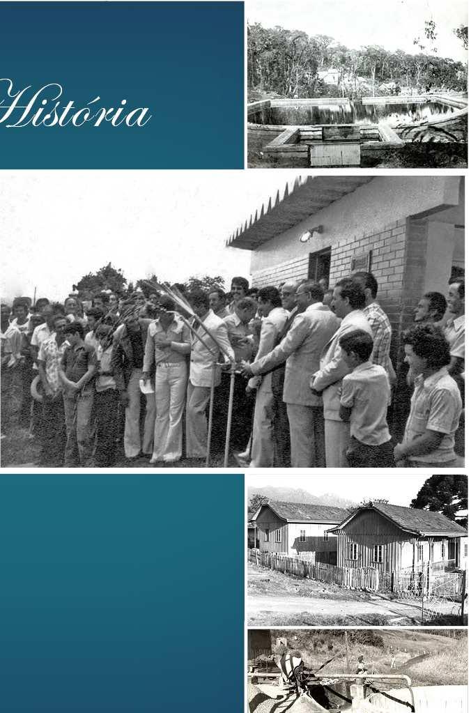 História Em 1960, apenas 8,3% da população do Estado era atendida com abastecimento de água e 4,1% com