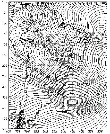 Durante o dia do evento a precipitação não estava uniformemente distribuída, contudo verificou-se concentração da precipitação em áreas isoladas (Fig 7c).
