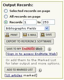 Podemos também marcar todos os registos da página, seleccionando essa opção e pressionando depois o botão.