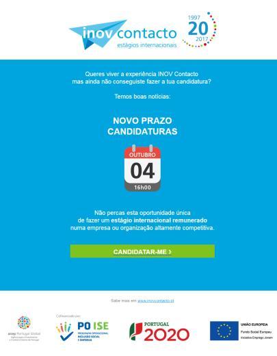 Candidaturas 1º envio: