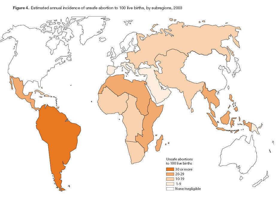 A América do Sul em 2003 era a região com maior razão de