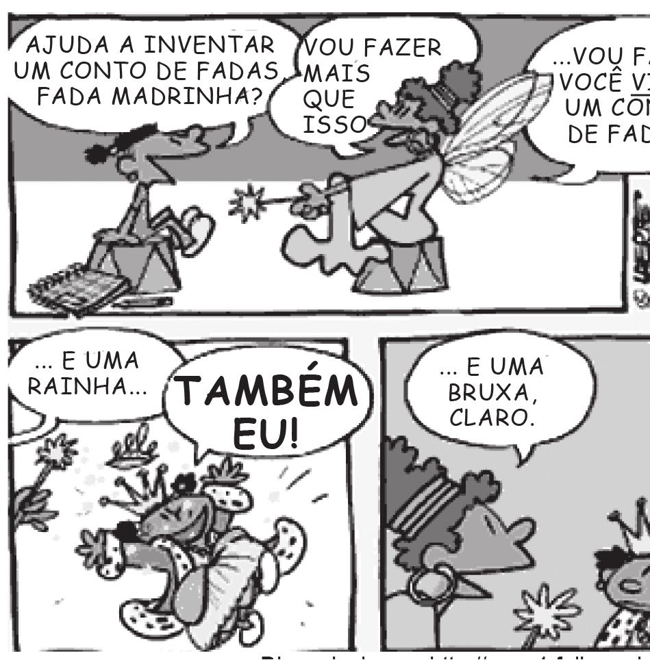 Leia novamente o texto A cadeira do dentista para responder às questões abaixo. 03) (P070276F) Nesse texto, o trecho Levantei-me, joguei a seringa para o lado e disse-lhe, cheio de desprezo:... (l.