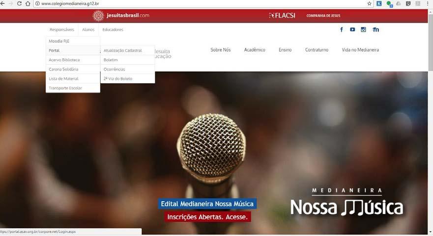 O Colégio Medianeira disponibiliza aos responsáveis acadêmico e financeiro o acesso ao portal online da instituição, ambiente virtual onde e possível acompanhar informações administrativas e