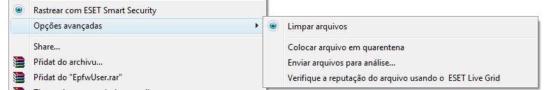 Sobre - As informações do sistema fornecem detalhes sobre a versão instalada do ESET Smart Security e os componentes do programa instalados.