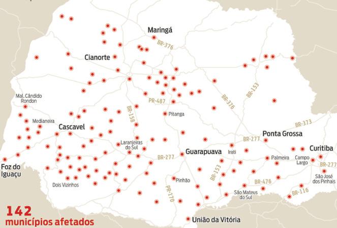 41 O estado do Paraná está sofrendo com os constantes desastres naturais que ocorrem no estado que mostra o despreparo e a falta de estrutura para as situações emergências.