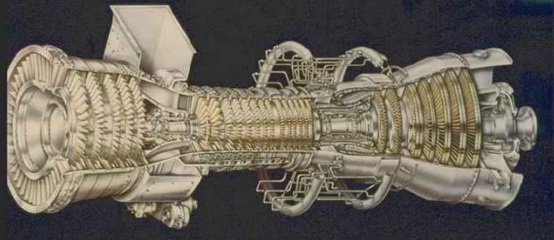 à Gás Turbina: É responsável por retirar energia dos gases de combustão e