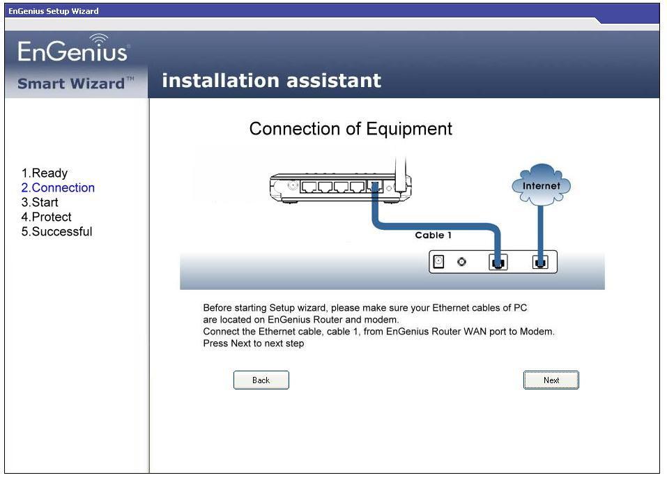 ENGENIUS GOLD deve ser instalado como descrito acima.