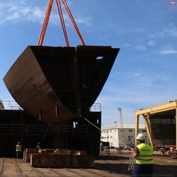 PRINCIPAIS MARCOS NAVIOS PATRULHA OCEÂNICA Início do Corte de Chapa Primeira Ligação de Blocos FEV2016 JUN2016