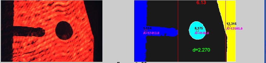 original e com os elementos identificados 0,10 0,15 0,25 Caso a imagem apresente ruídos (pequenas manchas) como os mostrados na Figura B.
