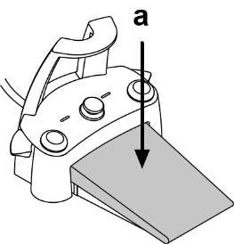 Funcionamento da tecla esquerda ( 5 ). Funcionamento: Pressão prolongada (pelo menos 2 segundos) da tecla com instrumentos em repouso: Ativação do programa "Retorno automático da cadeira.