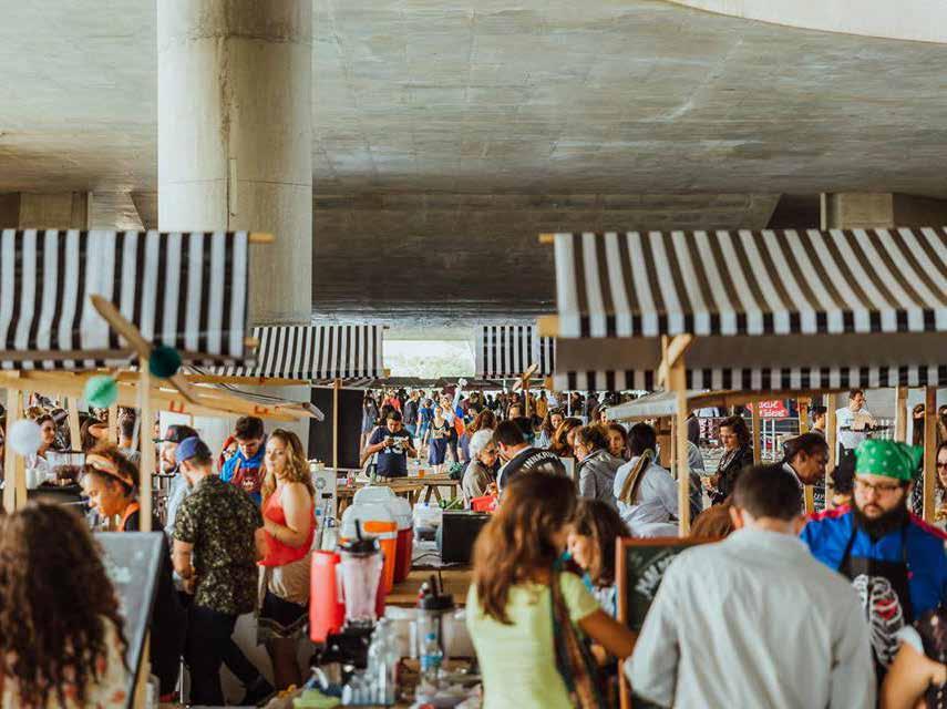 diversas barracas e food trucks estarão