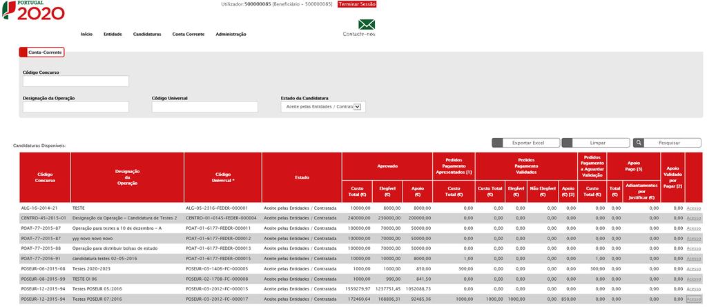 2. BALCÃO 2020 B) SUBMISSÃO DE CONTRATOS E PEDIDOS DE