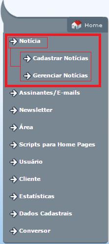 Como cadastrar uma Notícia?