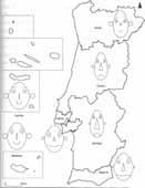 A escolha das características pode ser polémica Exemplos de visualizações com caras de Chernoff Dados demográficos sobre portugal Largura da face: taxa de fecundidade de nados-vivos por 1 000