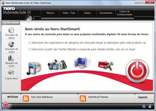 A iniciar o Nero ControlCenter 2 A iniciar o Nero ControlCenter Para iniciar o Nero ControlCenter, proceda da seguinte forma: 1.