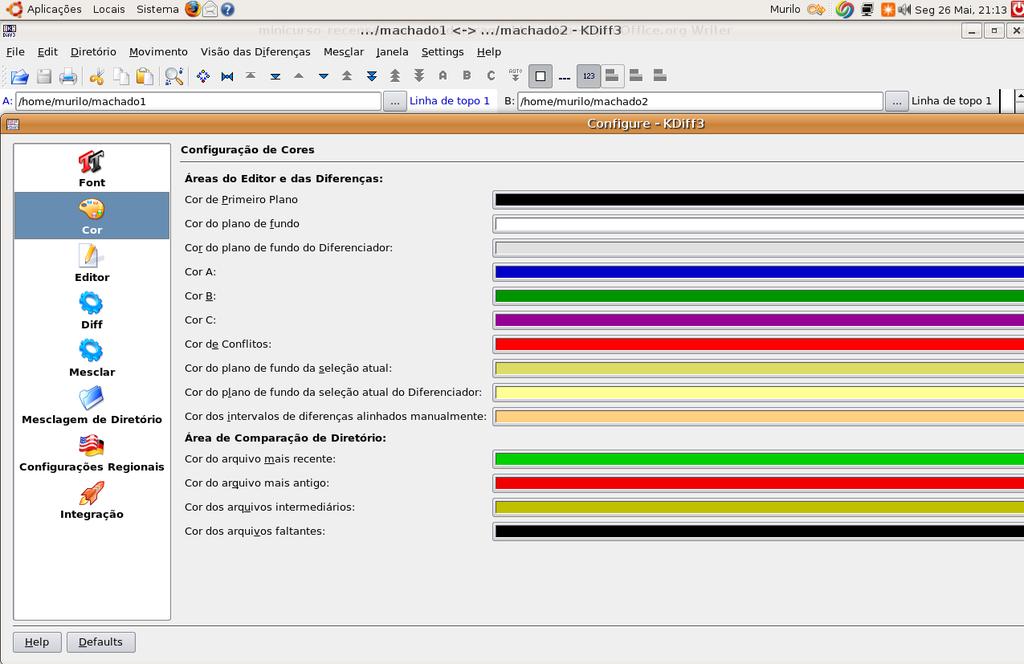 Quanto às cores, também é possível alterar a cor de pano de fundo do texto, pode-se escolher um fundo