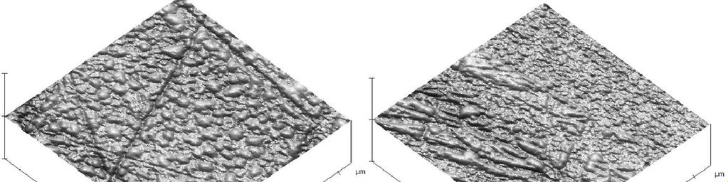 73 4.3 Tricamada IrMn/Cr/Co 4.3.1 Caracterização estrutural: MFA Caracterizarmos a rugosidade superficial dos filmes com espaçador de Cr através de microscopia de força atômica com a intenção de