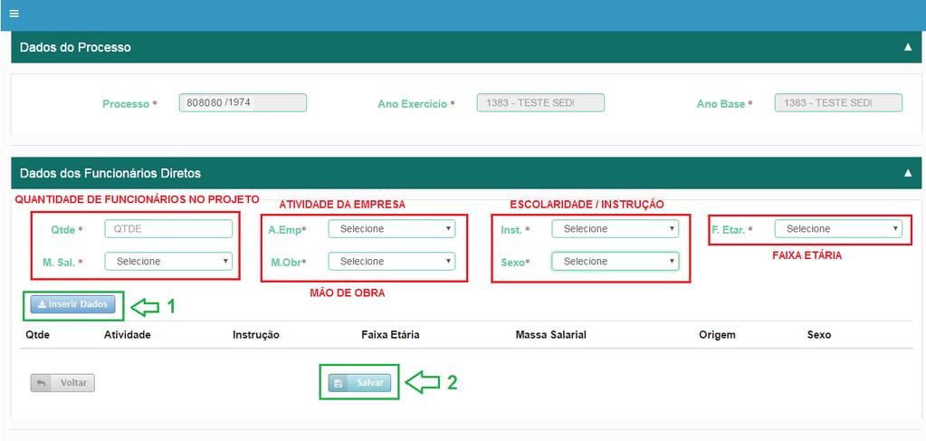 PROCEDIMENTOS DO SISTEMA CERM