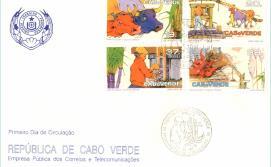 Selos de Cabo Verde, antes e depois da Independência, envelopes do primeiro