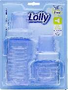 LOLLY unid 2492 KIT MAM NET AZUL C/3 (250,70,50ML) BLISTER C/1 (REF 32460) - LOLLY