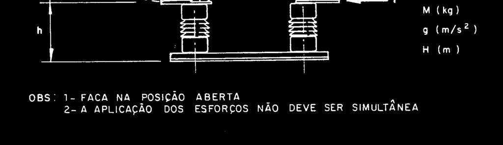 4.18, nos terminais das chaves, conforme detalhe de ensaio na figura abaixo: Figura 2 Ensaio de resistência do isolador ao