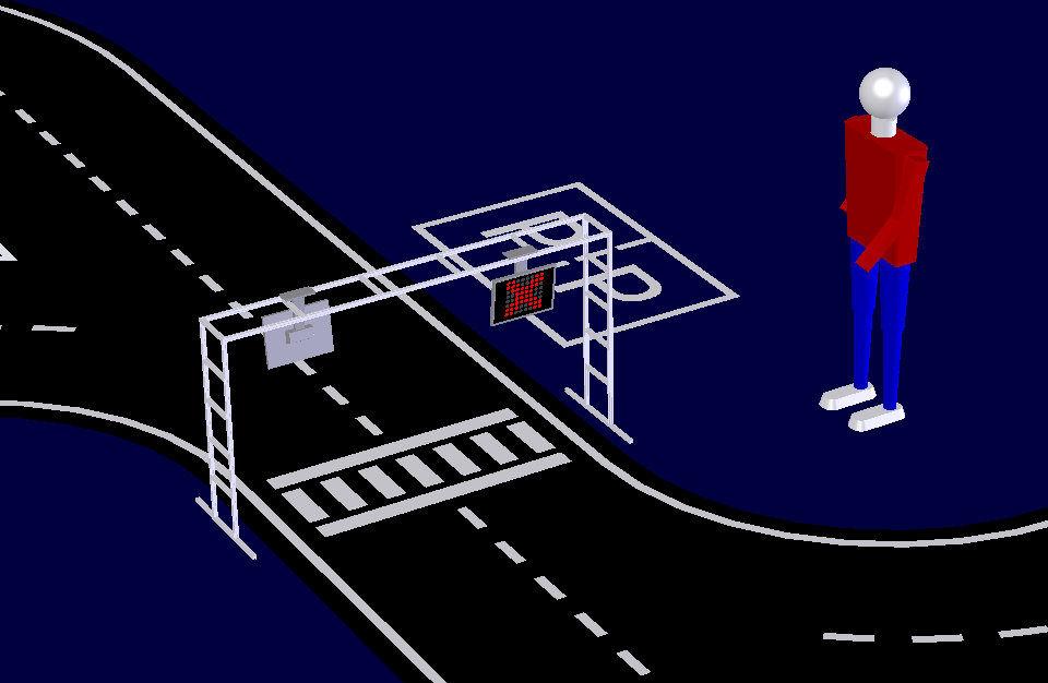 Zona de partida/chegada A zona de partida/chegada corresponde a uma área imediatamente anterior à passadeira, considerando o sentido de movimento do robô, e que intercepta o 1º traço transversal