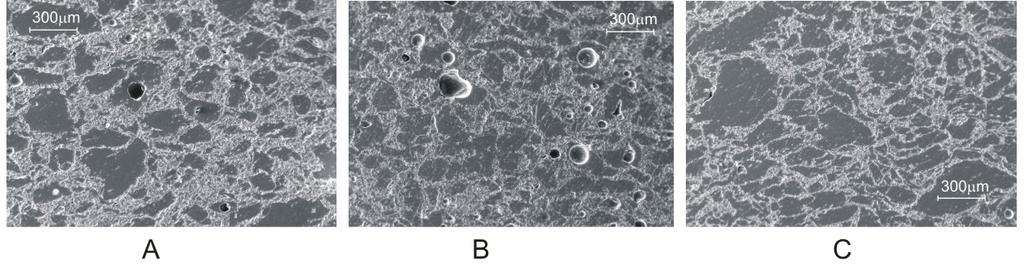 106,4). Já os CPE s CPN (Figura 6C) apresentaram poros com tamanho médio de 93,9 µm (+ 96,8). A variação de tamanho de poros pelo desvio padrão foi maior nos CPE s APS, BPS e CPS.