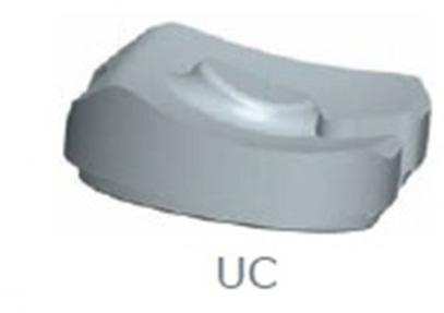 Ultra Congruente (UC) ou Póstero-Estabilizada (PS) 10 a 20 mm de espessura para UC e PS Tamanho 1 2 3 4 5 6 7 8 Espessura T (mm) D