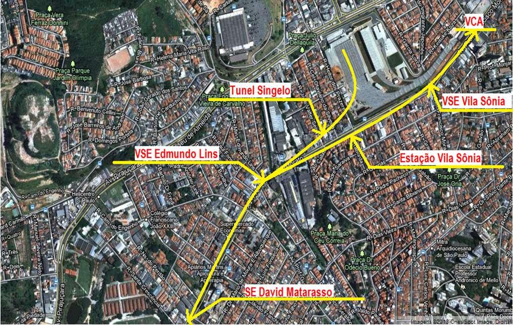 DESCRIÇÃO DO EMPREENDIMENTO TRECHO 02 As obras do Trecho 2, Fase 2 da Linha 4 Amarela da Companhia do Metropolitano de São Paulo