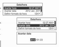 (9) Botão P BACK Cancelar o item de entrada ou voltar ao ecrã ou menu anteriores.