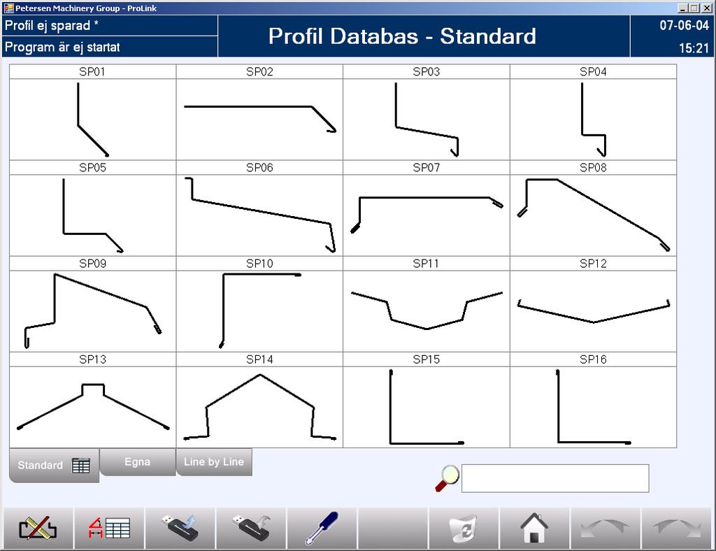 2. Banco de dados de perfil Quando o programa é inicializado, é visualizado o menu principal do programa: Banco de dados de perfil.