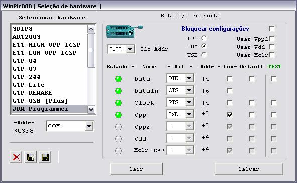 Agora, desmarque o botão bloquer configurações e deixe o restantes das configurações igual o apresentado abaixo: Passo 6.