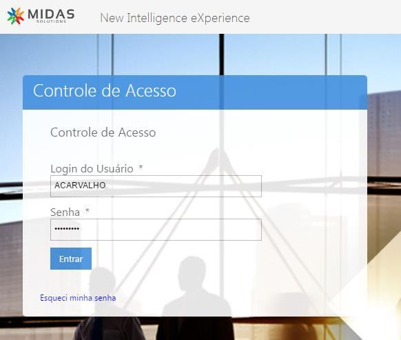 Acesso ao Sistema NIX Para acessar o NIX, acesse o endereço abaixo, informando o login e senha, após clique em Entrar. Link: https://nestle./nix/ Insira as credencias para o acesso.