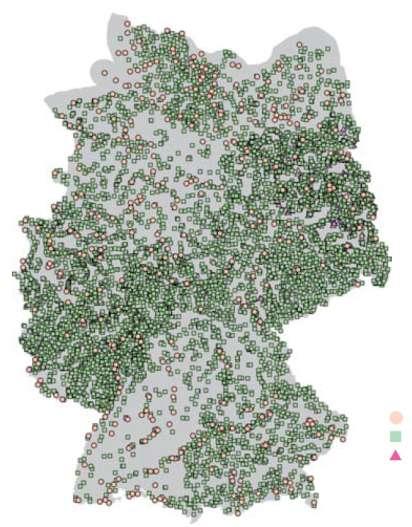 1. Seleção do local de amostragem (Biomonitoramento) Número: 7820 Distribuição: 1 ponto de medição a cada