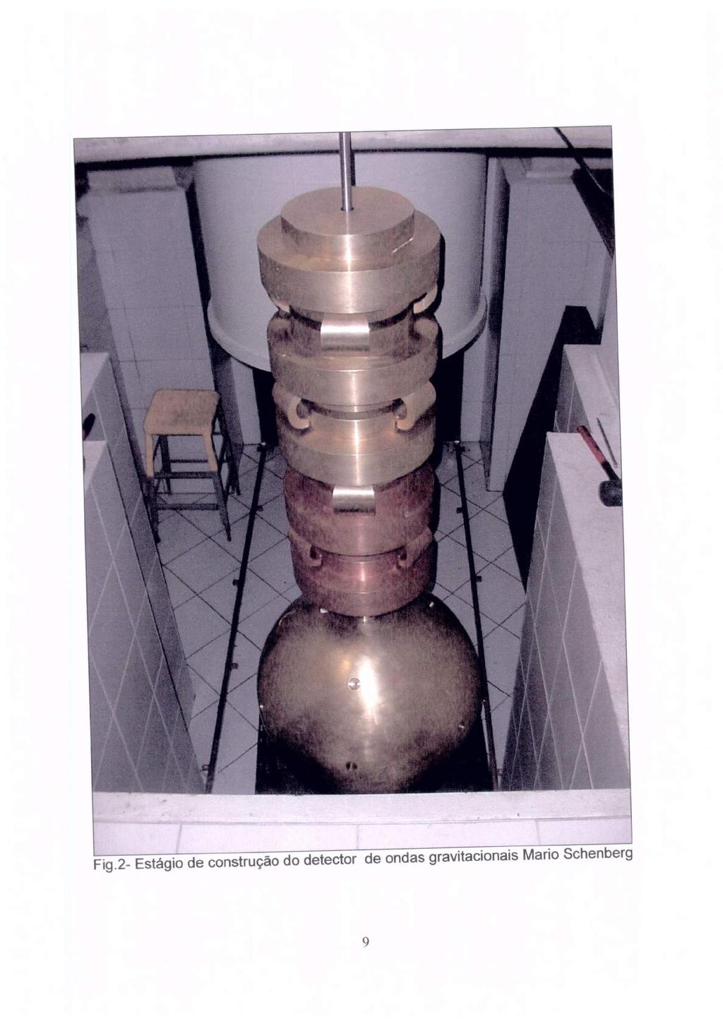 Fig.2- Estágio de construção do detector