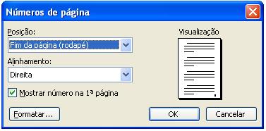 Na página 9, o passo seguinte é desmarcar no cabeçalho e no rodapé a opção vincular ao anterior. Pronto, a partir desta ação é possível inserir o número de página conforme a necessidade.