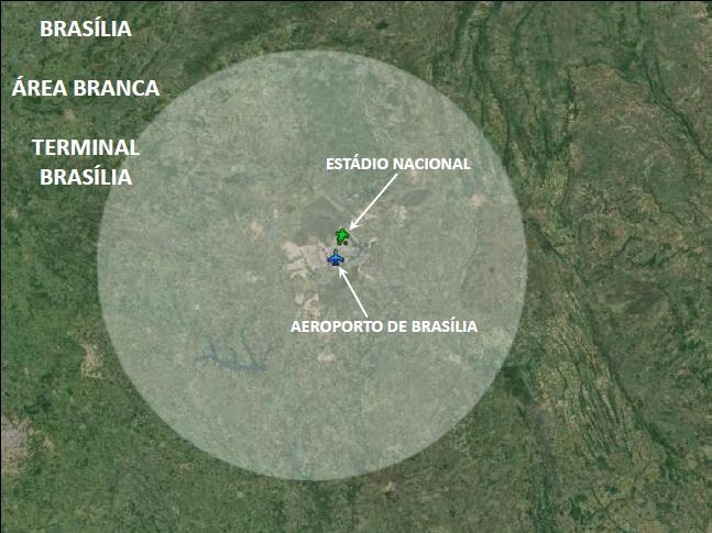 ÁREA RESERVADA ANEXO B BRASÍLIA Área denominada BRANCA, definida pelas projeções laterais da