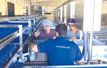 8 Funcionários da Granbiagi participam de treinamento na fábrica em Rinópolis A granja de Descalvado (SP) enviou dois de seus colaboradores para passar por aprimoramento técnico junto à equipe da