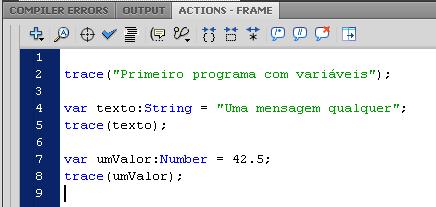 Variáveis em ActionScript 3