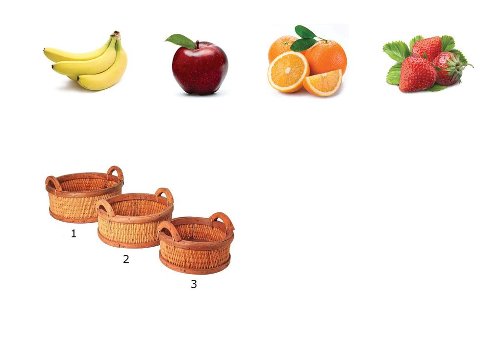 Desafio das frutas Coloque (arraste e solte no cesto) as