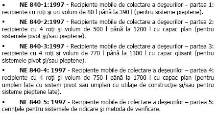 COLECTAREA DESEURILOR URBANE COLECTARE COLECTARE DESEURI COLECTARE NESELECTIVA COLECTARE SELECTIVA Norme