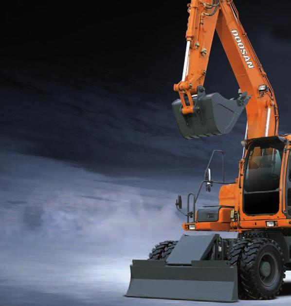 Escavadora de rodas DOOSAN DX140W: um novo modelo Descubra estas inovações!