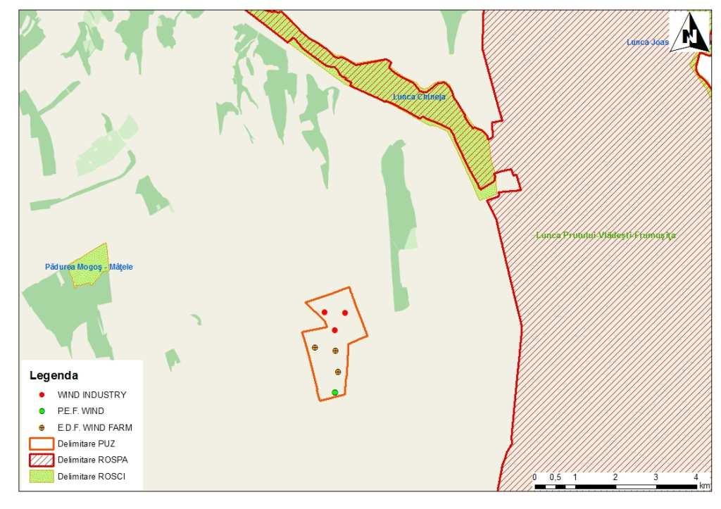 RIM Parcuri eoliene Foltesti judeţul Galaţi Ţinând cont de distanţele la care este situat amplasamentul planul faţă de zonele protejate şi de faptul că nu au fost identificate tipuri de habitate