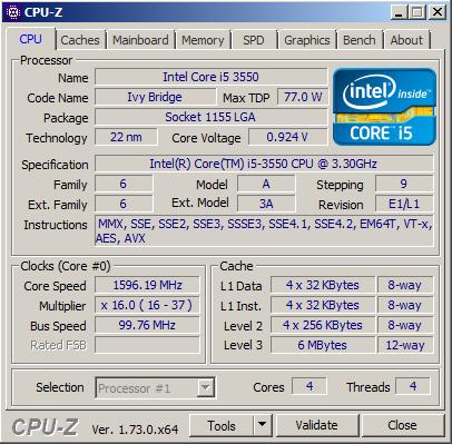 34 O computador utilizado para os testes possuí 8Gb de memória Ram DDR3, SSD de 480GB, a configuração da CPU e GPU foram extraídas com os software CPU- Z(www.cpuid.com/softwares/cpu-z.