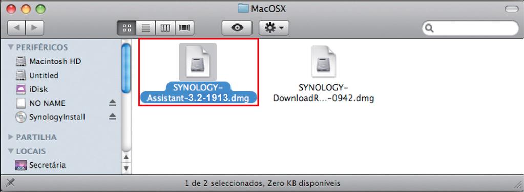 app na janela que é exibida. 4 Siga os passos 2 a 4 da secção Instalar a partir do Windows para concluir a configuração.